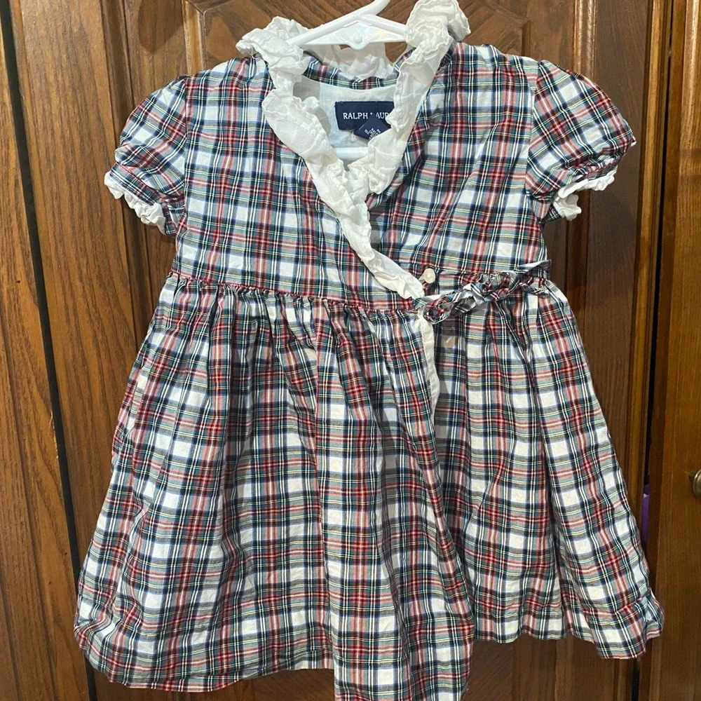 Ralph Lauren Plaid Wrap Dress